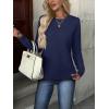 ZEAGOO Womens Sweaters Long Sleeve Tops Crew Neck Knit Pullover Sweaters Fall Fashion 2026 Dressy Casual Basic Clothes(A Navy Blue)