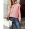 ZEAGOO Womens Sweaters Long Sleeve Tops Crew Neck Knit Pullover Sweaters Fall Fashion 2026 Dressy Casual Basic Clothes(A Pink)