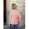 ZEAGOO Womens Sweaters Long Sleeve Tops Crew Neck Knit Pullover Sweaters Fall Fashion 2026 Dressy Casual Basic Clothes(A Pink)
