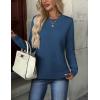ZEAGOO Womens Sweaters Long Sleeve Tops Crew Neck Knit Pullover Sweaters Fall Fashion 2026 Dressy Casual Basic Clothes(A Royal Blue)