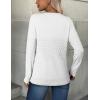 ZEAGOO Womens Sweaters Long Sleeve Tops Crew Neck Knit Pullover Sweaters Fall Fashion 2026 Dressy Casual Basic Clothes(A White)