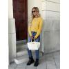 ZEAGOO Womens Sweaters Long Sleeve Tops Crew Neck Knit Pullover Sweaters Fall Fashion 2026 Dressy Casual Basic Clothes(A Yellow)