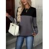 ZEAGOO Womens Sweaters Long Sleeve Tops Crew Neck Knit Pullover Sweaters Fall Fashion 2026 Dressy Casual Basic Clothes(Black-gray)