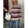 ZEAGOO Womens Sweaters Long Sleeve Tops Crew Neck Knit Pullover Sweaters Fall Fashion 2026 Dressy Casual Basic Clothes(Colorblock 276)