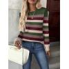 ZEAGOO Womens Sweaters Long Sleeve Tops Crew Neck Knit Pullover Sweaters Fall Fashion 2026 Dressy Casual Basic Clothes(Colorblock 277)
