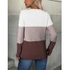 ZEAGOO Womens Sweaters Long Sleeve Tops Crew Neck Knit Pullover Sweaters Fall Fashion 2026 Dressy Casual Basic Clothes(Colorblock 284)