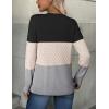 ZEAGOO Womens Sweaters Long Sleeve Tops Crew Neck Knit Pullover Sweaters Fall Fashion 2026 Dressy Casual Basic Clothes(Colorblock 558)