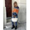 ZEAGOO Womens Sweaters Long Sleeve Tops Crew Neck Knit Pullover Sweaters Fall Fashion 2026 Dressy Casual Basic Clothes(Orange)
