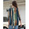 Zeagoo 3/4 Length Sleeve Women Tops Crew Neck Blouses Dressy Casual Summer T Shirts Loose Fit Business Work Clothes(Cx289-multicolor)