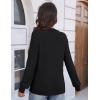 Zeagoo Fall Sweaters for Women 2025 Casual Crewneck Knit Long Sleeve Loose Pullover Sweater Outfits Tops(Black)