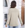 Zeagoo Fall Sweaters for Women 2025 Casual Crewneck Knit Long Sleeve Loose Pullover Sweater Outfits Tops(Khaki)