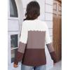 Zeagoo Fall Sweaters for Women 2025 Casual Crewneck Knit Long Sleeve Loose Pullover Sweater Outfits Tops(Multicolored)