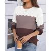 Zeagoo Fall Sweaters for Women 2025 Casual Crewneck Knit Long Sleeve Loose Pullover Sweater Outfits Tops(Multicolored)