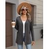Zeagoo Lightweight Cardigan for Women 2026 Long Sleeve Open Front Casual Cardigans with Pockets(Grey)