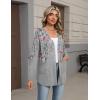 Zeagoo Lightweight Cardigan for Women 2026 Long Sleeve Open Front Casual Cardigans with Pockets(Hf36)