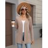 Zeagoo Lightweight Cardigan for Women 2026 Long Sleeve Open Front Casual Cardigans with Pockets(Khaki)