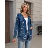 Zeagoo Lightweight Cardigan for Women 2026 Long Sleeve Open Front Casual Cardigans with Pockets(Mz845)