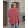 Zeagoo Lightweight Cardigan for Women 2026 Long Sleeve Open Front Casual Cardigans with Pockets(Red)