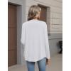 Zeagoo Lightweight Cardigan for Women 2026 Long Sleeve Open Front Casual Cardigans with Pockets(White)