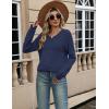 Zeagoo Sweaters for Women Long Sleeve Tops Soft Knit Crew Neck Pullover Sweater Lightweight Crochet 2026 Fall Outfits(A Dark Blue)