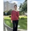 Zeagoo Sweaters for Women Long Sleeve Tops Soft Knit Crew Neck Pullover Sweater Lightweight Crochet 2026 Fall Outfits(A Wine Red)