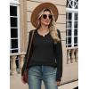 Zeagoo Sweaters for Women Long Sleeve Tops Soft Knit Crew Neck Pullover Sweater Lightweight Crochet 2026 Fall Outfits(Black)