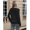 Zeagoo Sweaters for Women Long Sleeve Tops Soft Knit Crew Neck Pullover Sweater Lightweight Crochet 2026 Fall Outfits(Black)