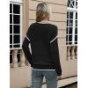 Zeagoo Sweaters for Women Long Sleeve Tops Soft Knit Crew Neck Pullover Sweater Lightweight Crochet 2026 Fall Outfits(Black B1)