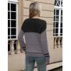 Zeagoo Sweaters for Women Long Sleeve Tops Soft Knit Crew Neck Pullover Sweater Lightweight Crochet 2026 Fall Outfits(Black-gray)