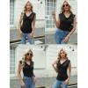 Zeagoo Tank Top for Women Trendy Going Out Tops Sleeveless Shirts Ruched Business Casual Basic Tunic Tops(Black)