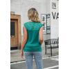 Zeagoo Tank Top for Women Trendy Going Out Tops Sleeveless Shirts Ruched Business Casual Basic Tunic Tops(Jade)