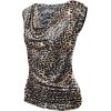 Zeagoo Tank Top for Women Trendy Going Out Tops Sleeveless Shirts Ruched Business Casual Basic Tunic Tops(Leopard Print)