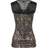 Zeagoo Tank Top for Women Trendy Going Out Tops Sleeveless Shirts Ruched Business Casual Basic Tunic Tops(Leopard Print)