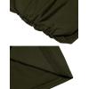 Zeagoo Tank Top for Women Trendy Going Out Tops Sleeveless Shirts Ruched Business Casual Basic Tunic Tops(Olive Green)