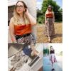 Zeagoo Tank Top for Women Trendy Going Out Tops Sleeveless Shirts Ruched Business Casual Basic Tunic Tops(Orange)