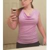 Zeagoo Tank Top for Women Trendy Going Out Tops Sleeveless Shirts Ruched Business Casual Basic Tunic Tops(Pink Purple)