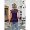 Zeagoo Tank Top for Women Trendy Going Out Tops Sleeveless Shirts Ruched Business Casual Basic Tunic Tops(Purple)