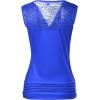 Zeagoo Tank Top for Women Trendy Going Out Tops Sleeveless Shirts Ruched Business Casual Basic Tunic Tops(Royal Blue)