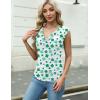 Zeagoo Tank Top for Women Trendy Going Out Tops Sleeveless Shirts Ruched Business Casual Basic Tunic Tops(St Patricks)