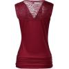 Zeagoo Tank Top for Women Trendy Going Out Tops Sleeveless Shirts Ruched Business Casual Basic Tunic Tops(Wine Red)