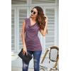 Zeagoo Tank Top for Women Trendy Going Out Tops Sleeveless Shirts Ruched Business Casual Basic Tunic Tops(Wineberry)
