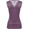 Zeagoo Tank Top for Women Trendy Going Out Tops Sleeveless Shirts Ruched Business Casual Basic Tunic Tops(Wineberry)