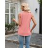 Zeagoo Tank Top for Women V Neck Loose Fit Sleeveless Summer Tops Business Casual Outfits Dressy Blouses Shirts(A – Coral)