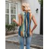 Zeagoo Tank Top for Women V Neck Loose Fit Sleeveless Summer Tops Business Casual Outfits Dressy Blouses Shirts(Multicolor 289)