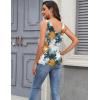 Zeagoo Women 2026 Silk Satin Tank Top Casual V Neck Camisole Blouses Loose Sleeveless Cami Basic Tank Shirt(Z-tie Dye Flower)