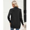 Zeagoo Women Long Cardigan Sweaters Lightweight Open Front Duster Knit Fashion Sweater Coats Trendy Cardigans with Pocket(Black)
