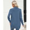 Zeagoo Women Long Cardigan Sweaters Lightweight Open Front Duster Knit Fashion Sweater Coats Trendy Cardigans with Pocket(Blue)