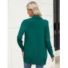 Zeagoo Women Long Cardigan Sweaters Lightweight Open Front Duster Knit Fashion Sweater Coats Trendy Cardigans with Pocket(Green)