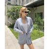 Zeagoo Women Long Cardigan Sweaters Lightweight Open Front Duster Knit Fashion Sweater Coats Trendy Cardigans with Pocket(Light Grey)