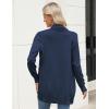 Zeagoo Women Long Cardigan Sweaters Lightweight Open Front Duster Knit Fashion Sweater Coats Trendy Cardigans with Pocket(Navy Blue)